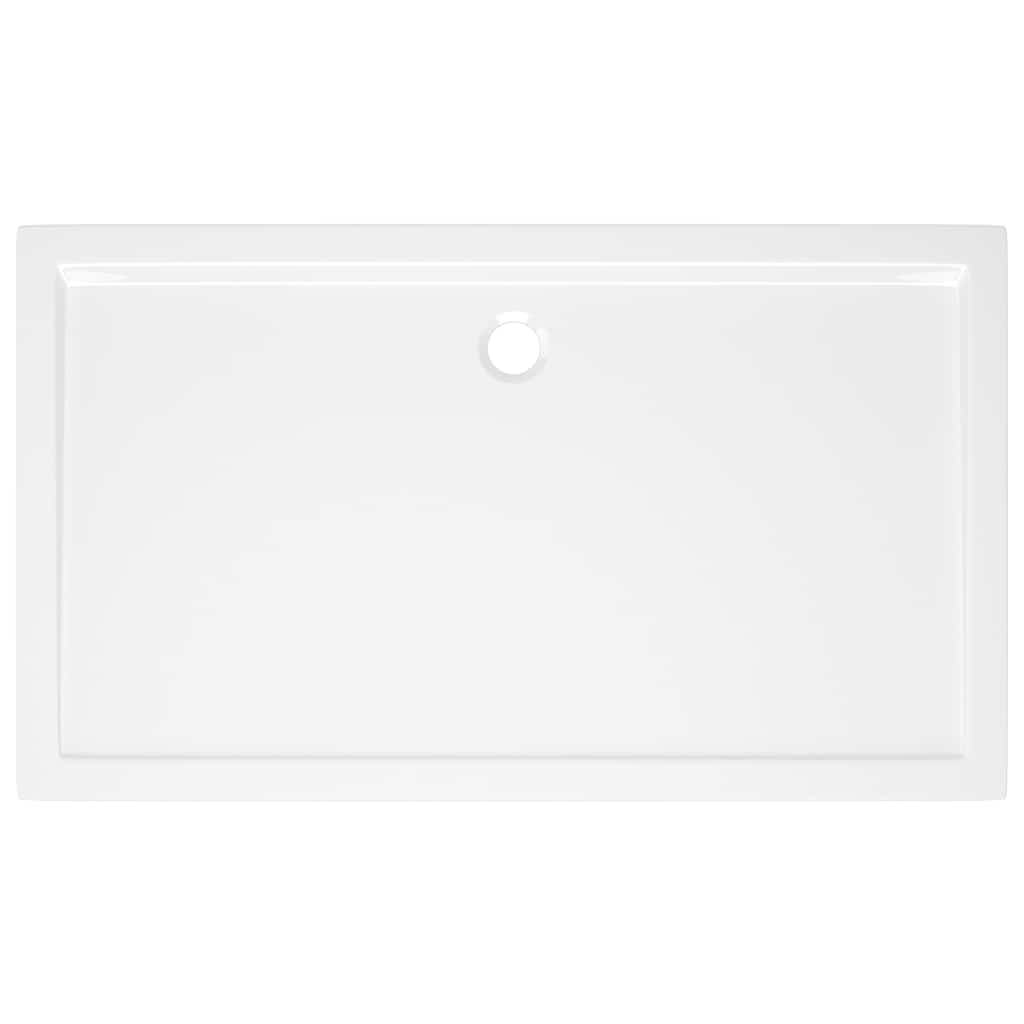 Piatto Doccia in ABS Rettangolare Bianco 70x120 cm - homemem39