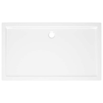 Piatto Doccia in ABS Rettangolare Bianco 70x120 cm - homemem39