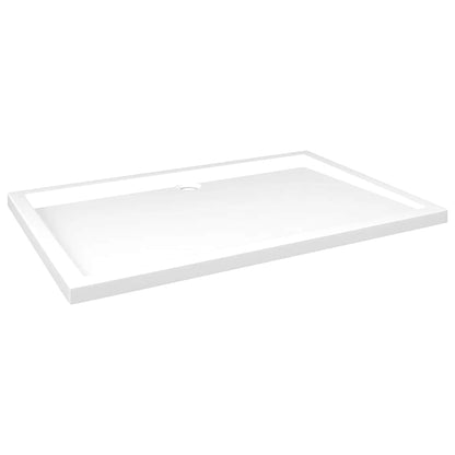Piatto Doccia in ABS Rettangolare Bianco 80x120 cm - homemem39