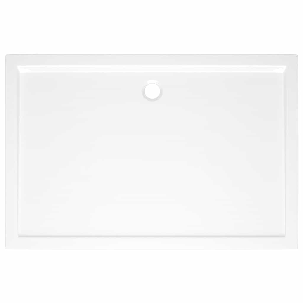 Piatto Doccia in ABS Rettangolare Bianco 80x120 cm - homemem39