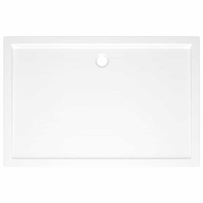 Piatto Doccia in ABS Rettangolare Bianco 80x120 cm - homemem39