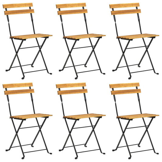 Set da Pranzo da Giardino 7 pz in Legno Massello di Acacia - homemem39