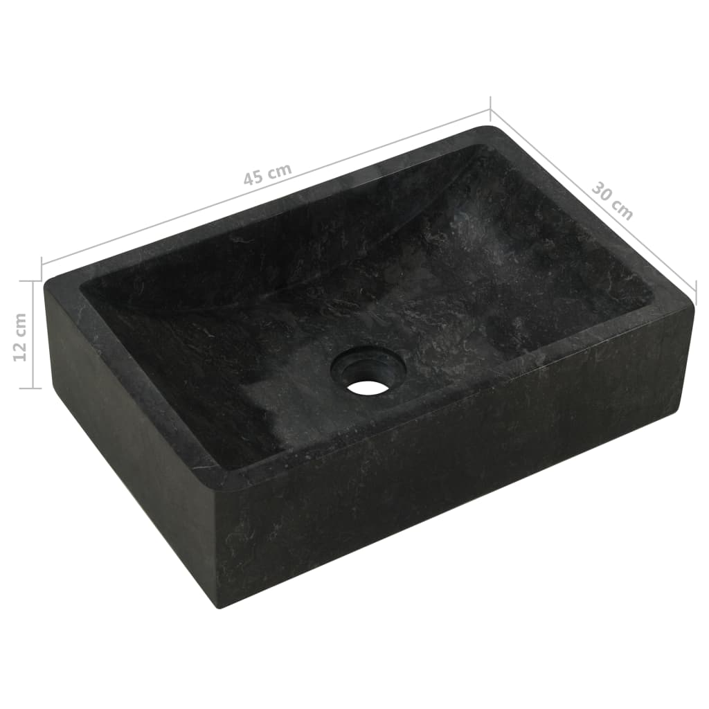 Armadietto da Bagno in Legno di Teak con Lavabo in Marmo Nero | homemem39