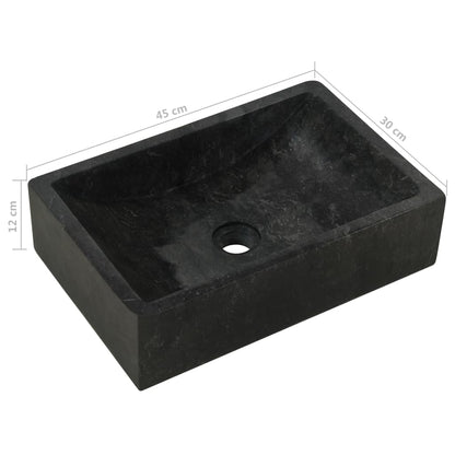 Armadietto da Bagno in Legno di Teak con Lavabo in Marmo Nero | homemem39