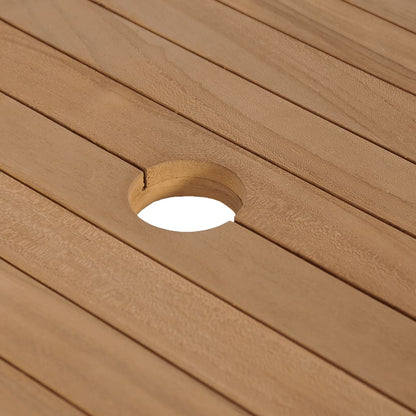 Armadietto da Bagno in Legno di Teak con Lavabo in Marmo Nero | homemem39