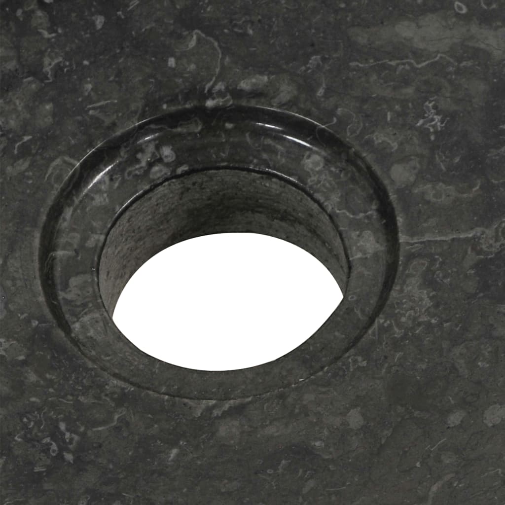 Armadietto da Bagno in Legno di Teak con Lavabo in Marmo Nero | homemem39