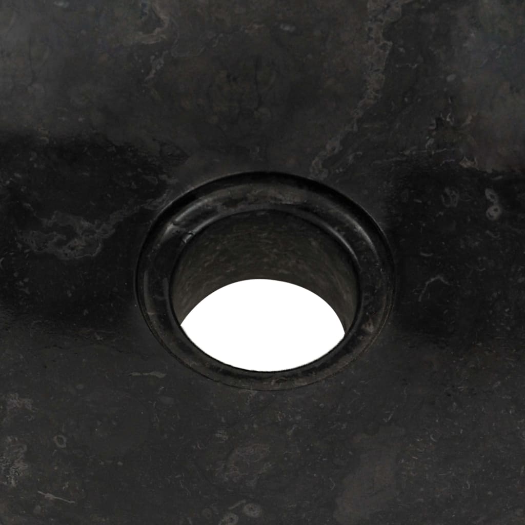 Armadietto da Bagno in Legno di Teak con Lavabo in Marmo Nero | homemem39
