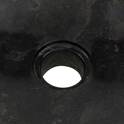 Armadietto da Bagno in Legno di Teak con Lavabo in Marmo Nero | homemem39