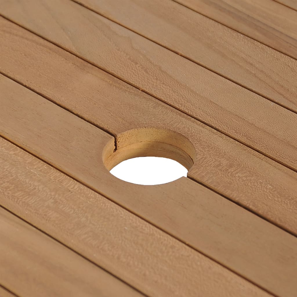 Armadietto da Bagno in Legno di Teak con Lavabi in Marmo Nero - homemem39