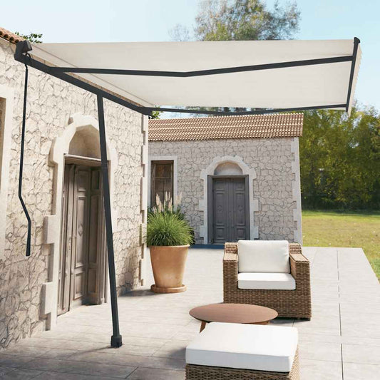Set Pali per Tenda da Sole Antracite 300x245 cm Ferro - homemem39