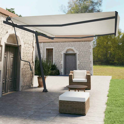 Set Pali per Tenda da Sole Antracite 450x245 cm Ferro - homemem39