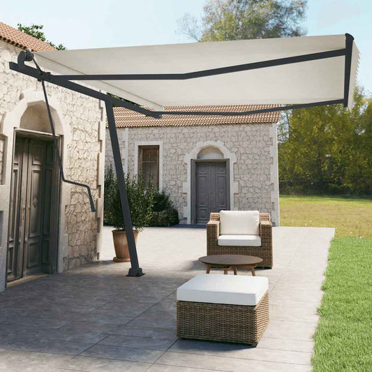 Set Pali per Tenda da Sole Antracite 450x245 cm Ferro - homemem39