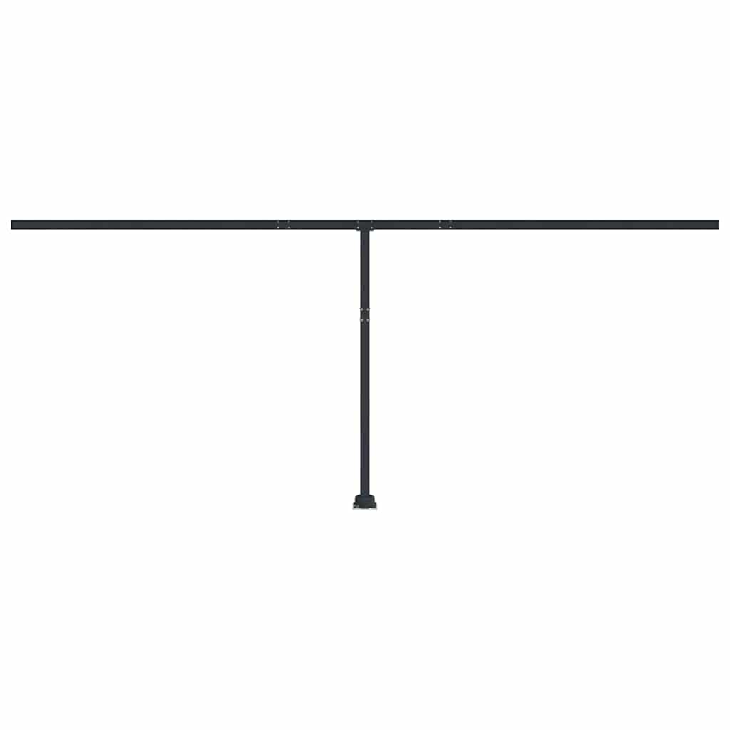 Set Pali per Tenda da Sole Antracite 600x245 cm Ferro - homemem39