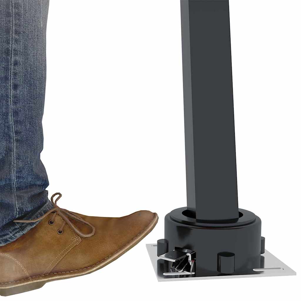 Set Pali per Tenda da Sole Antracite 600x245 cm Ferro - homemem39