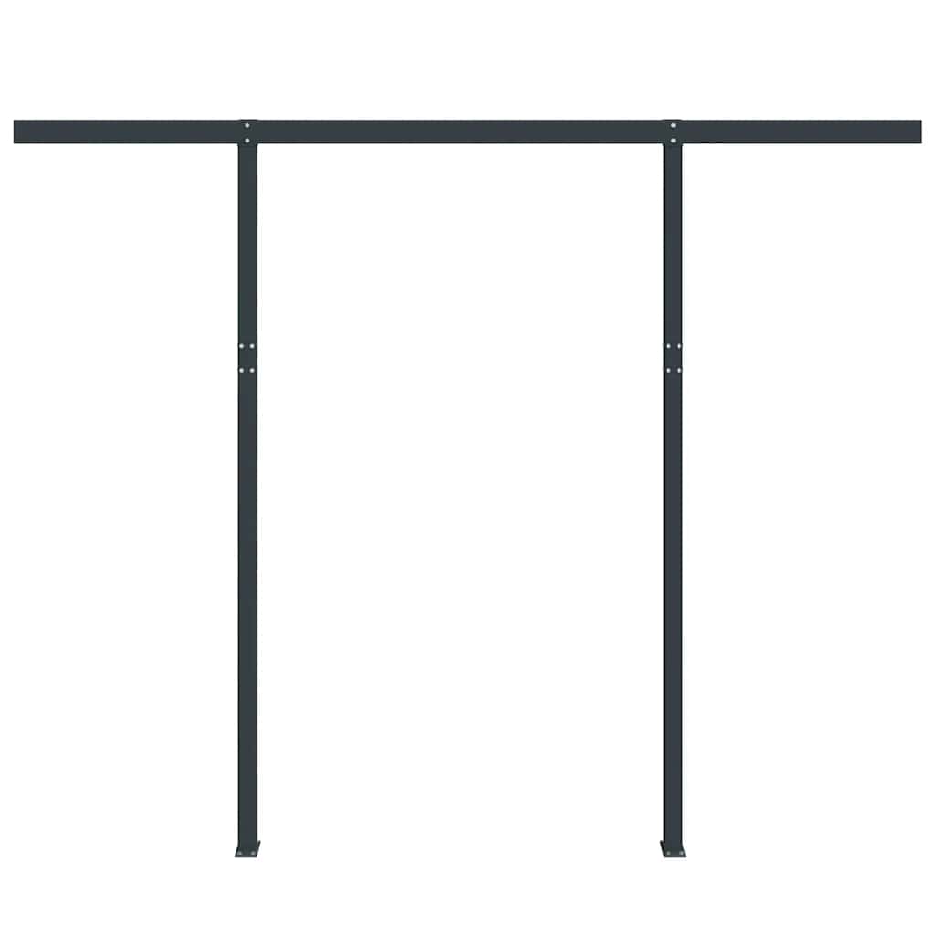 Set Pali per Tenda da Sole Antracite 300x245 cm Ferro - homemem39