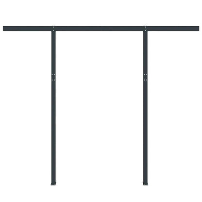 Set Pali per Tenda da Sole Antracite 300x245 cm Ferro - homemem39
