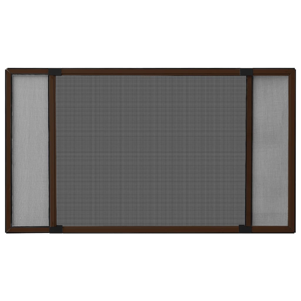 Zanzariera Allungabile per Finestre Marrone (100-193)x75 cm - homemem39