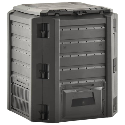 Compostiera da Giardino Nera 380 L | homemem39