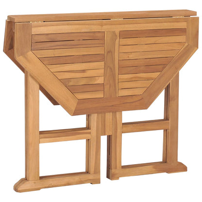 Tavolo da Giardino Pieghevole 90x90x75 cm in Massello di Teak