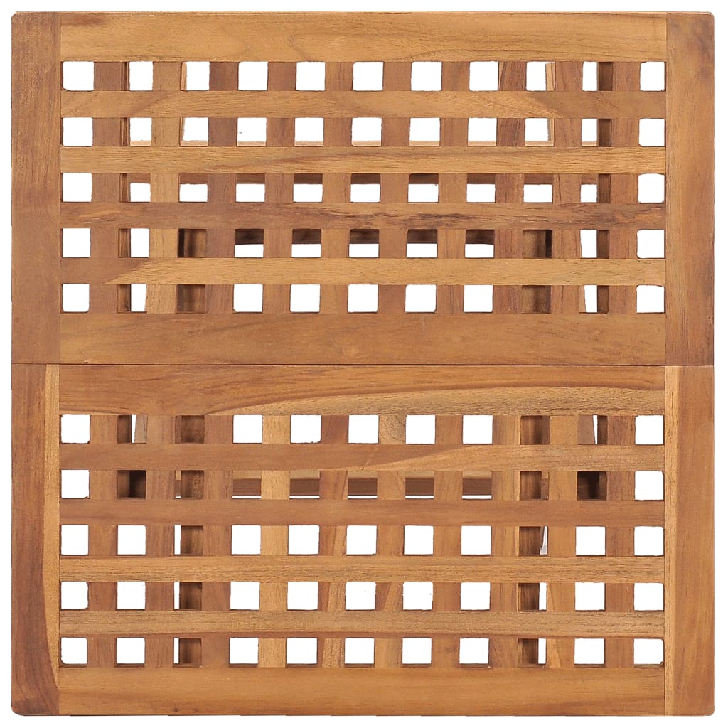 Set da Pranzo da Giardino Pieghevole 3 pz in Massello di Teak - homemem39