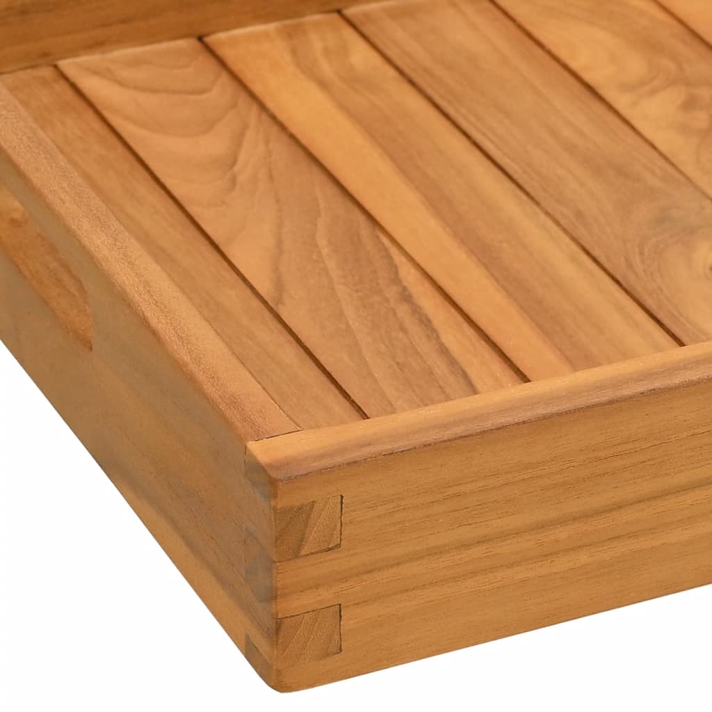 Vassoio da Portata 60x35 cm in Legno Massello di Teak