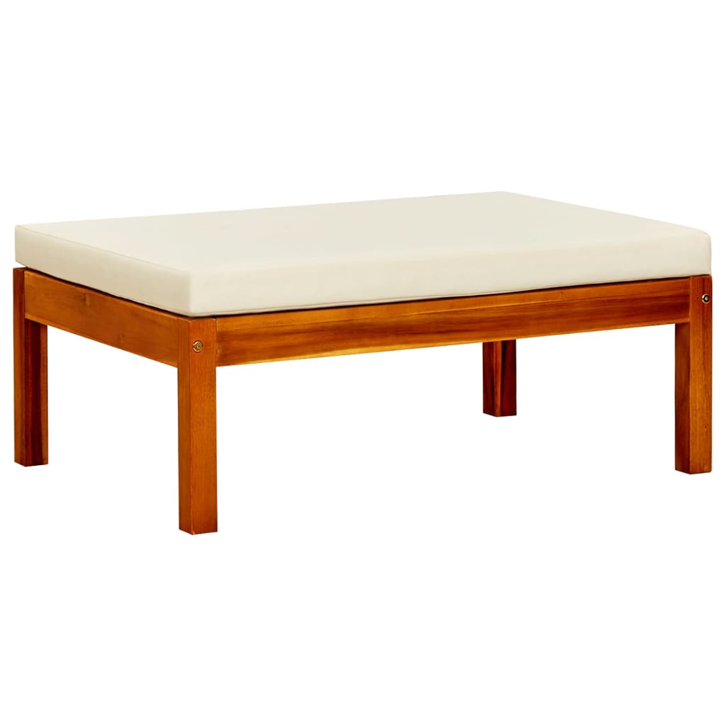 Panca da Giardino con Tavolo e Poggiapiedi Massello di Acacia - homemem39