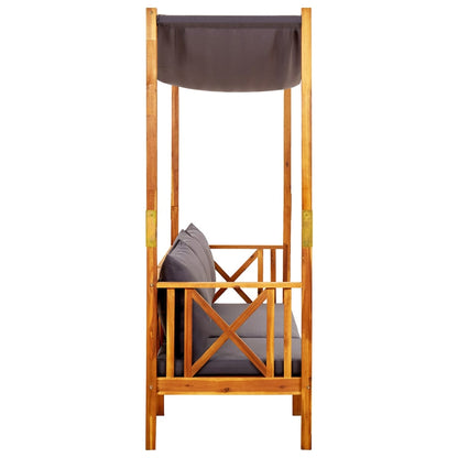 Panca da Giardino con Tavolo e Poggiapiedi Massello di Acacia - homemem39