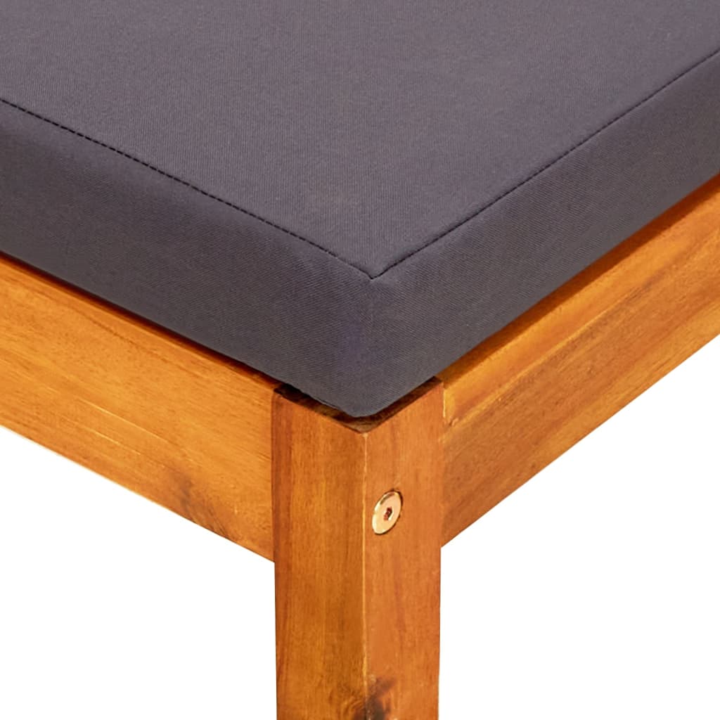 Panca da Giardino con Tavolo e Poggiapiedi Massello di Acacia - homemem39