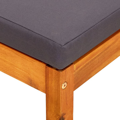 Panca da Giardino con Tavolo e Poggiapiedi Massello di Acacia - homemem39