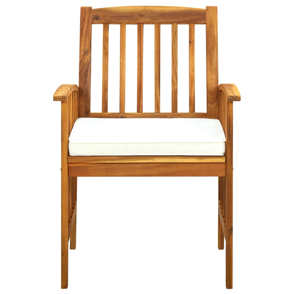 Set da Pranzo da Giardino 7 pz con Cuscini Massello di Acacia - homemem39