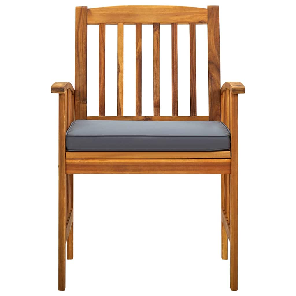 Set da Pranzo da Giardino 5 pz con Cuscini Massello di Acacia - homemem39