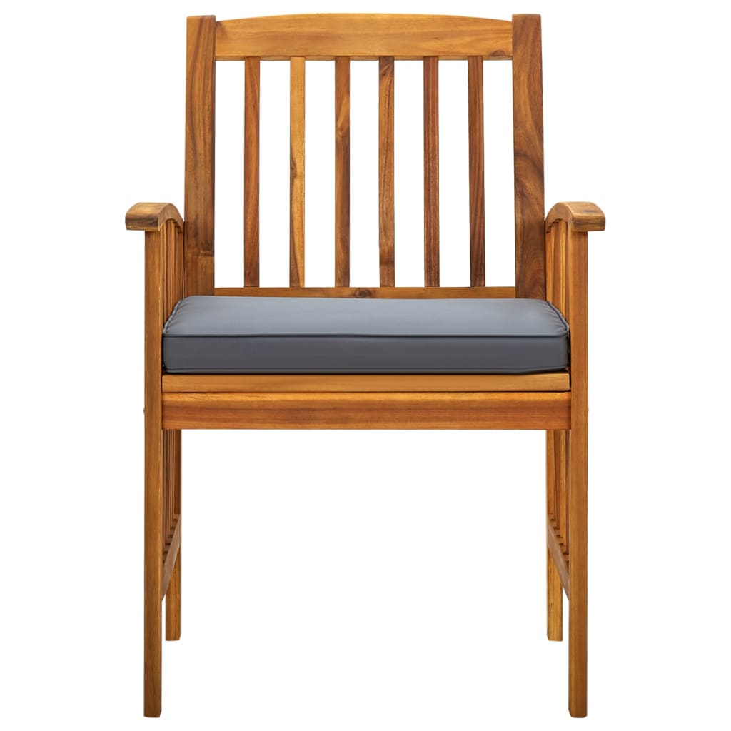 Set da Pranzo da Giardino 7 pz con Cuscini Massello di Acacia - homemem39