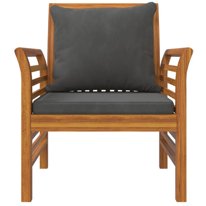 Set Salotto da Giardino 5 pz con Cuscini Legno Massello Acacia | homemem39