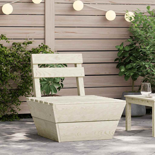 Divano Centrale Componibile su Pallet Legno di Abete Impregnato - homemem39