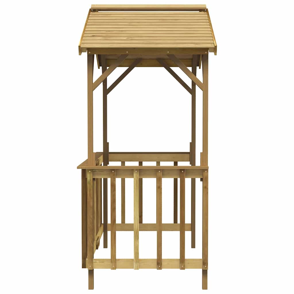 Capanno per Barbecue 163,5x93x210 cm in Pino Impregnato | homemem39