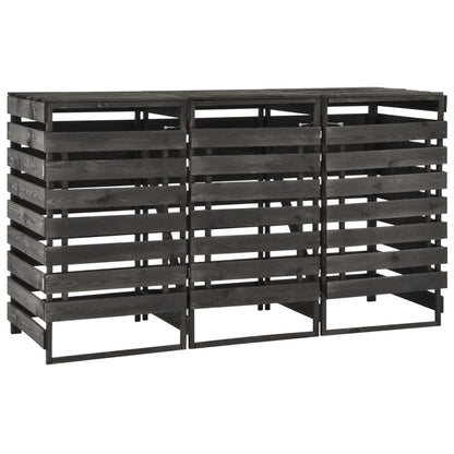 Copribidone Triplo 210x75x121 cm in Legno di Pino Verniciato - homemem39