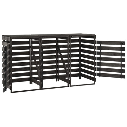 Copribidone Triplo 210x75x121 cm in Legno di Pino Verniciato - homemem39