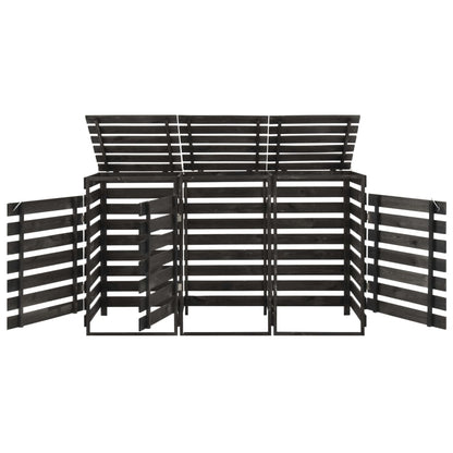 Copribidone Triplo 210x75x121 cm in Legno di Pino Verniciato - homemem39