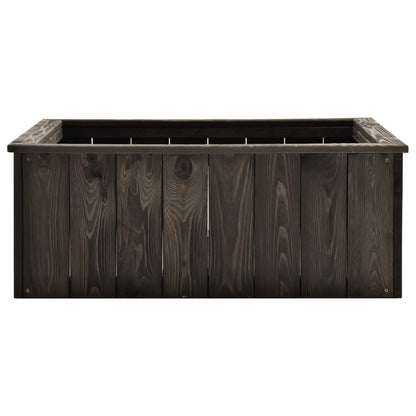 Letto Rialzato Giardino Grigio Scuro 74x77x30cm Pino Massello - homemem39