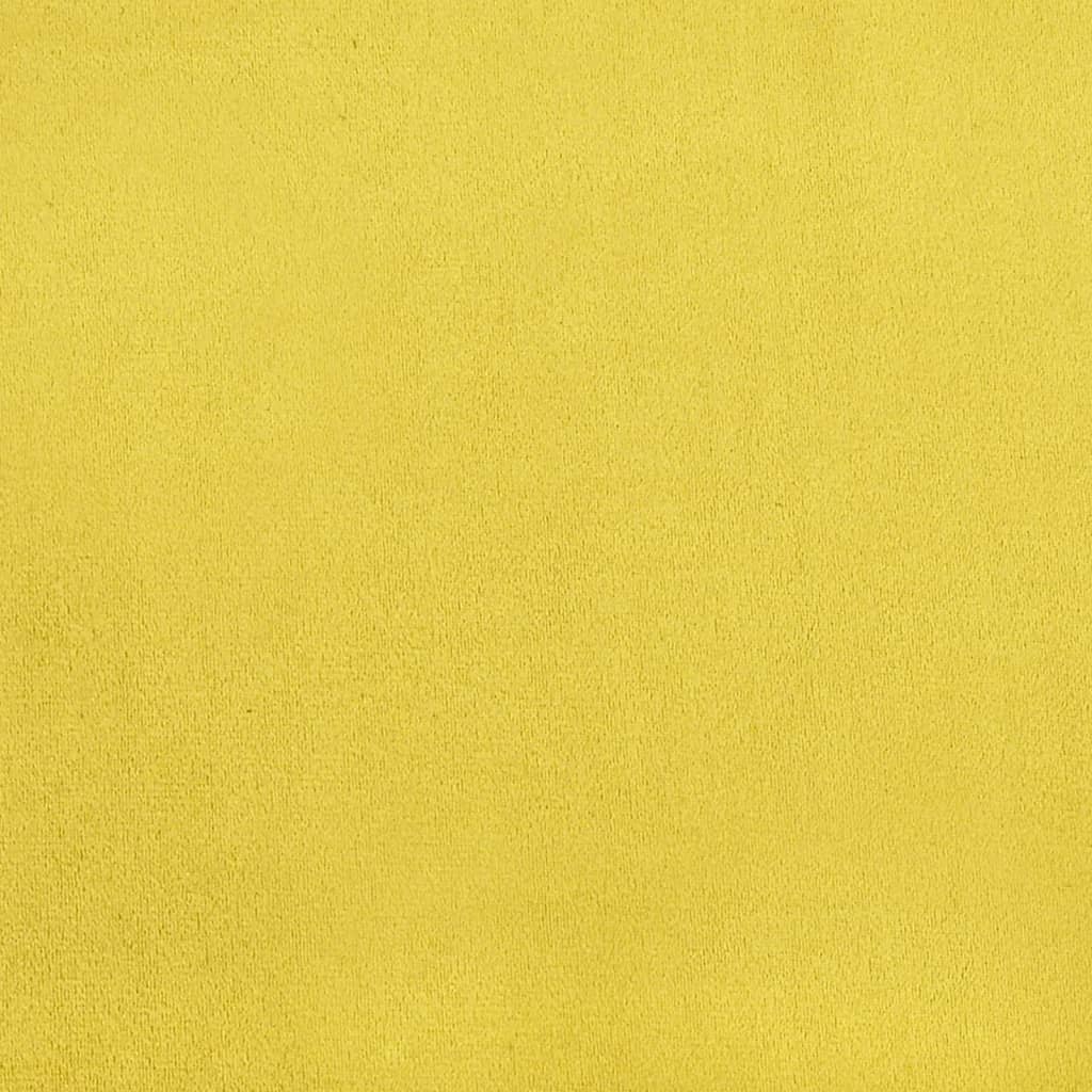 Sedie da Pranzo 4 pz Giallo Senape in Velluto - homemem39