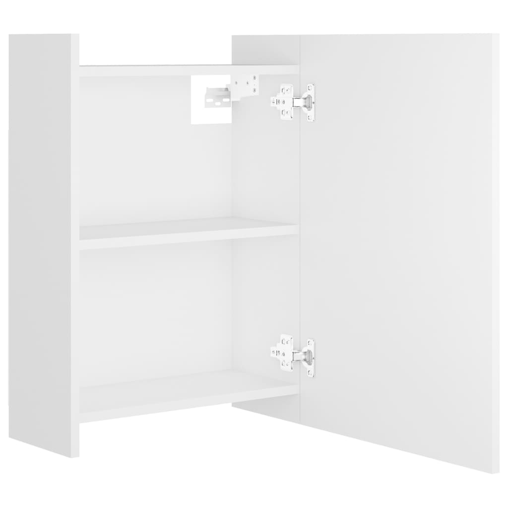 Armadietto a Specchio Bianco 62,5x20,5x64 cm Legno Multistrato - homemem39