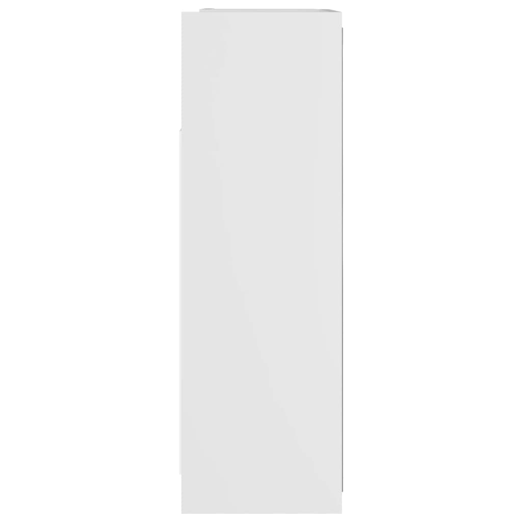 Armadietto a Specchio Bianco 62,5x20,5x64 cm Legno Multistrato