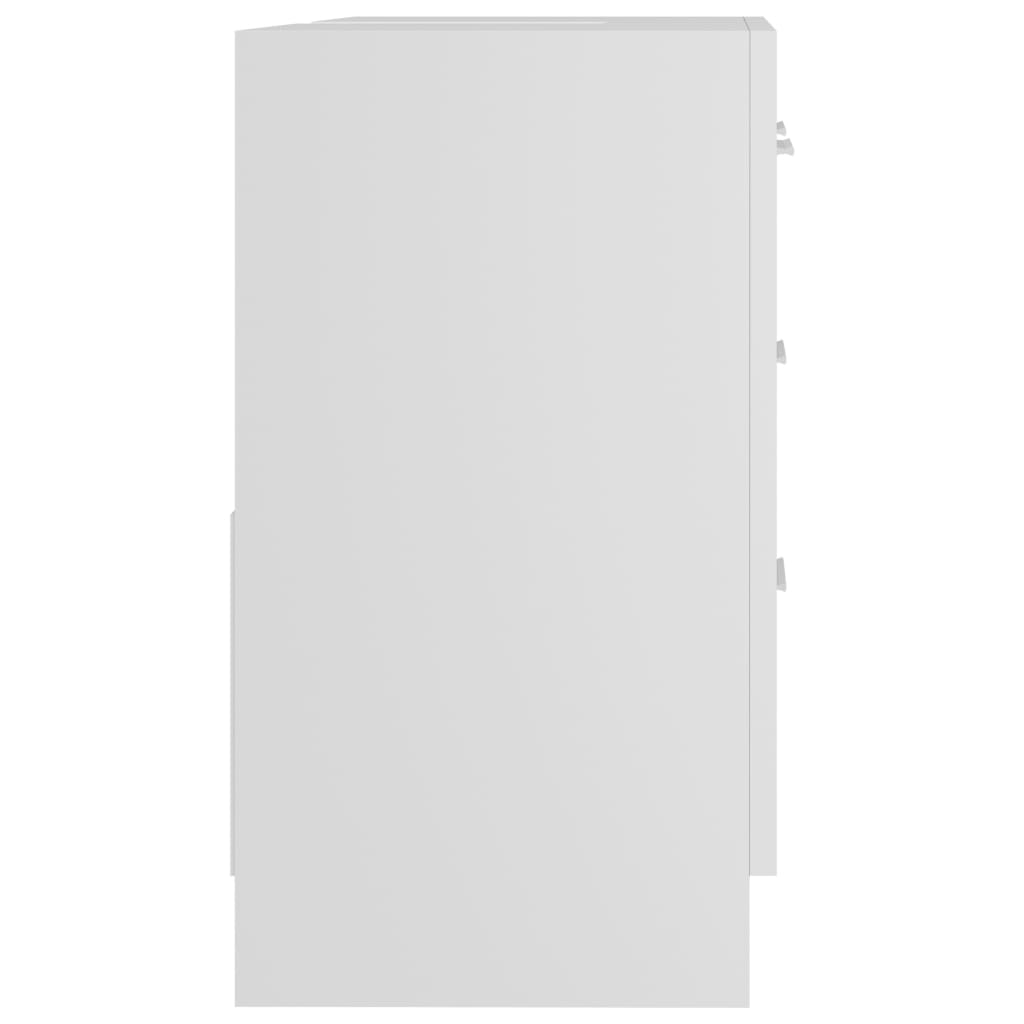 Mobile Sottolavabo Bianco 63x30x54 cm in Multistrato | homemem39