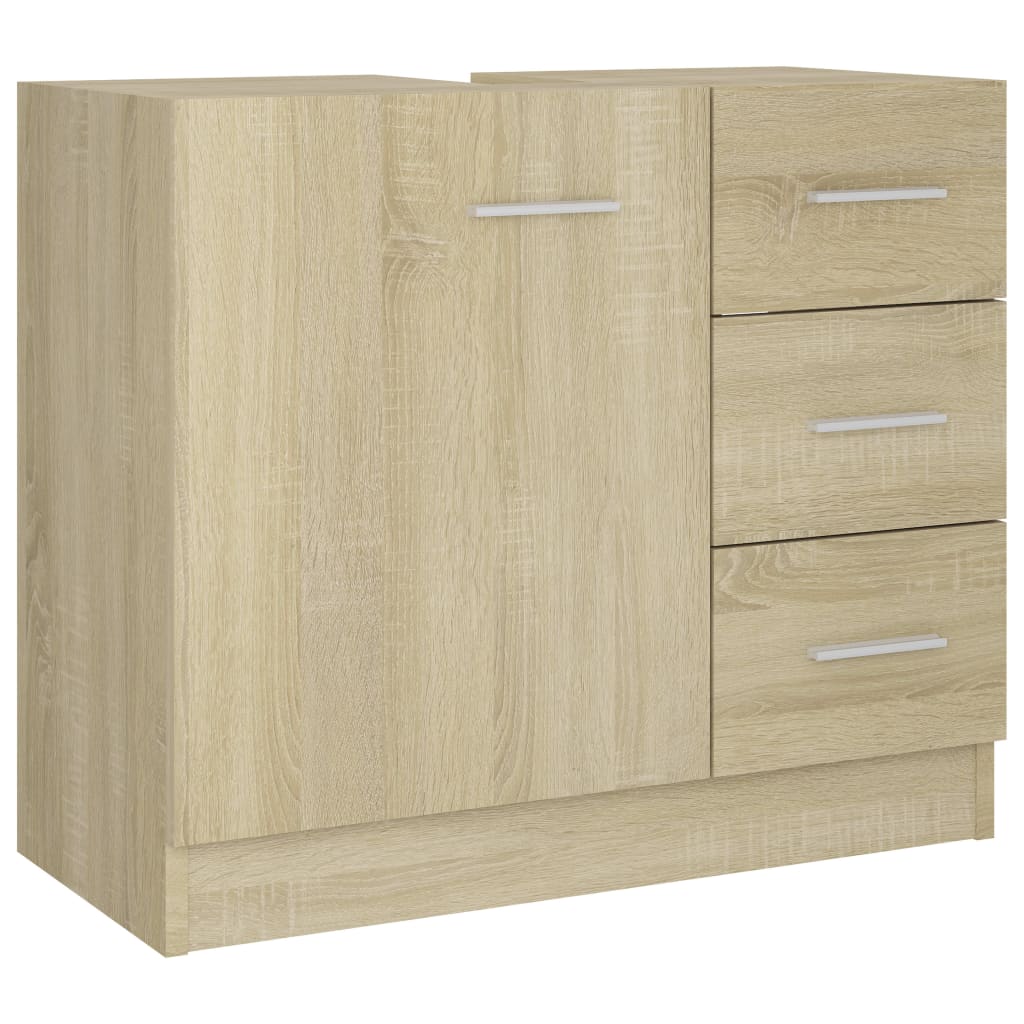 Mobile Sottolavabo Rovere Sonoma 63x30x54 cm Legno Multistrato | homemem39