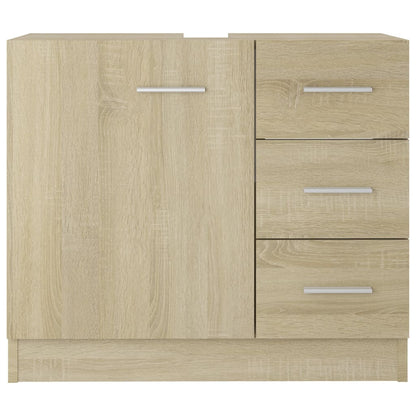 Mobile Sottolavabo Rovere Sonoma 63x30x54 cm Legno Multistrato | homemem39