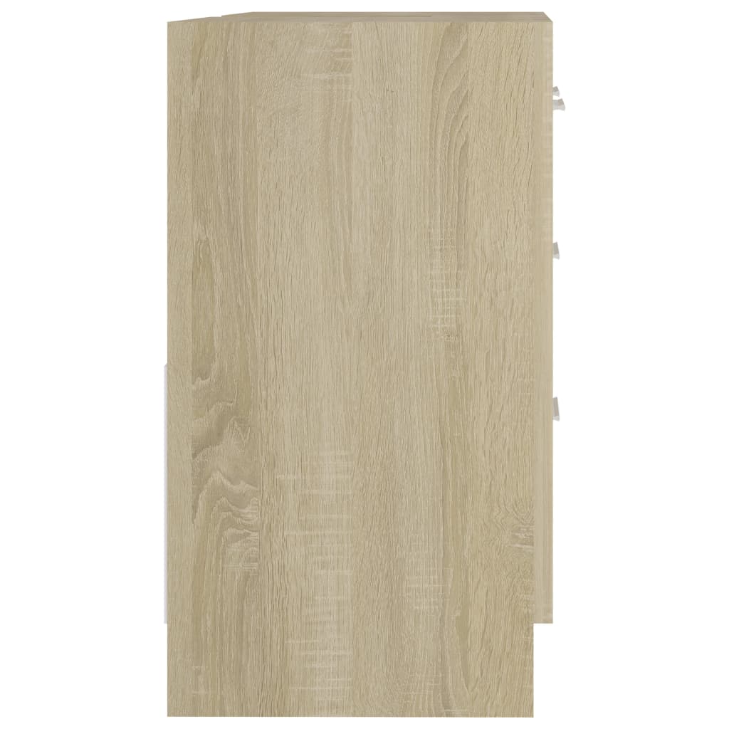 Mobile Sottolavabo Rovere Sonoma 63x30x54 cm Legno Multistrato | homemem39