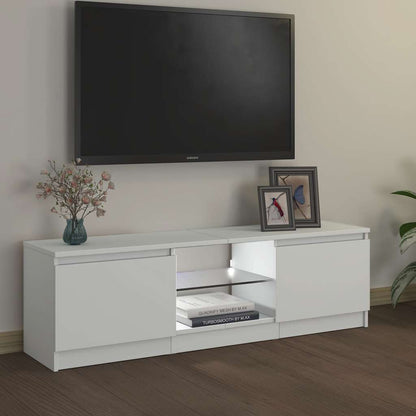 Mobile Porta TV con Luci LED Bianco 120x30x36 cm - homemem39