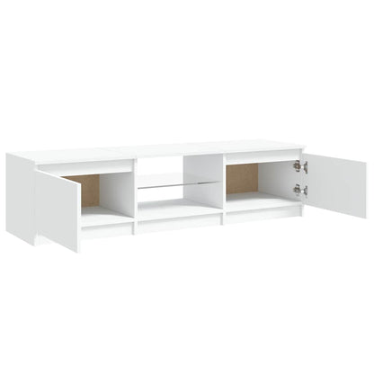 Mobile Porta TV con Luci LED Bianco 140x40x36 cm