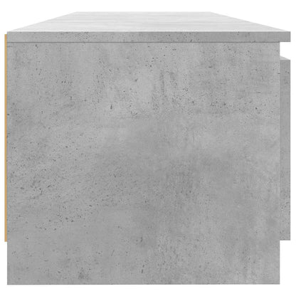 Mobile Porta TV con Luci LED Grigio Cemento 140x40x36 cm