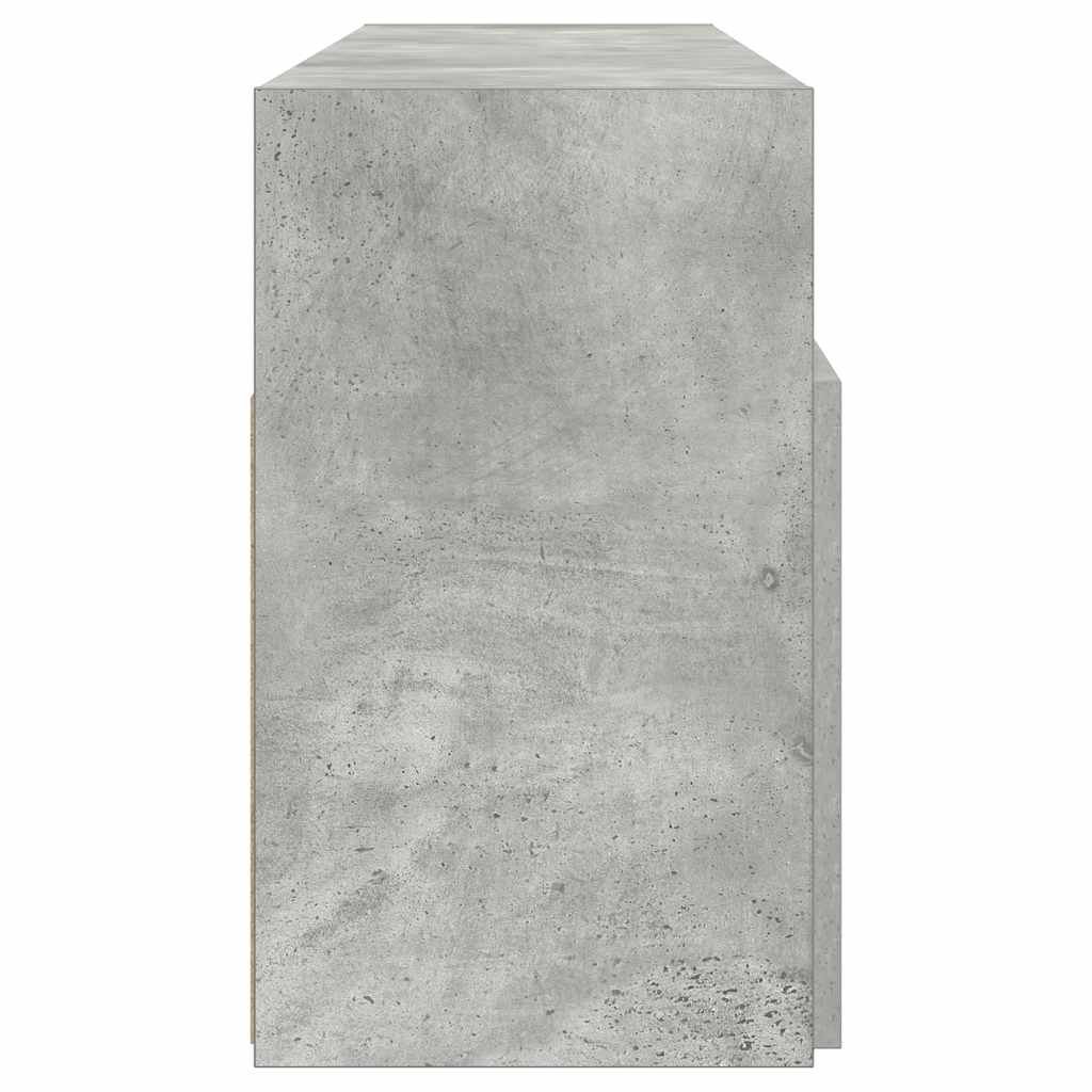 Mobile Porta TV con Luci LED Grigio Cemento 120x30x50 cm - homemem39